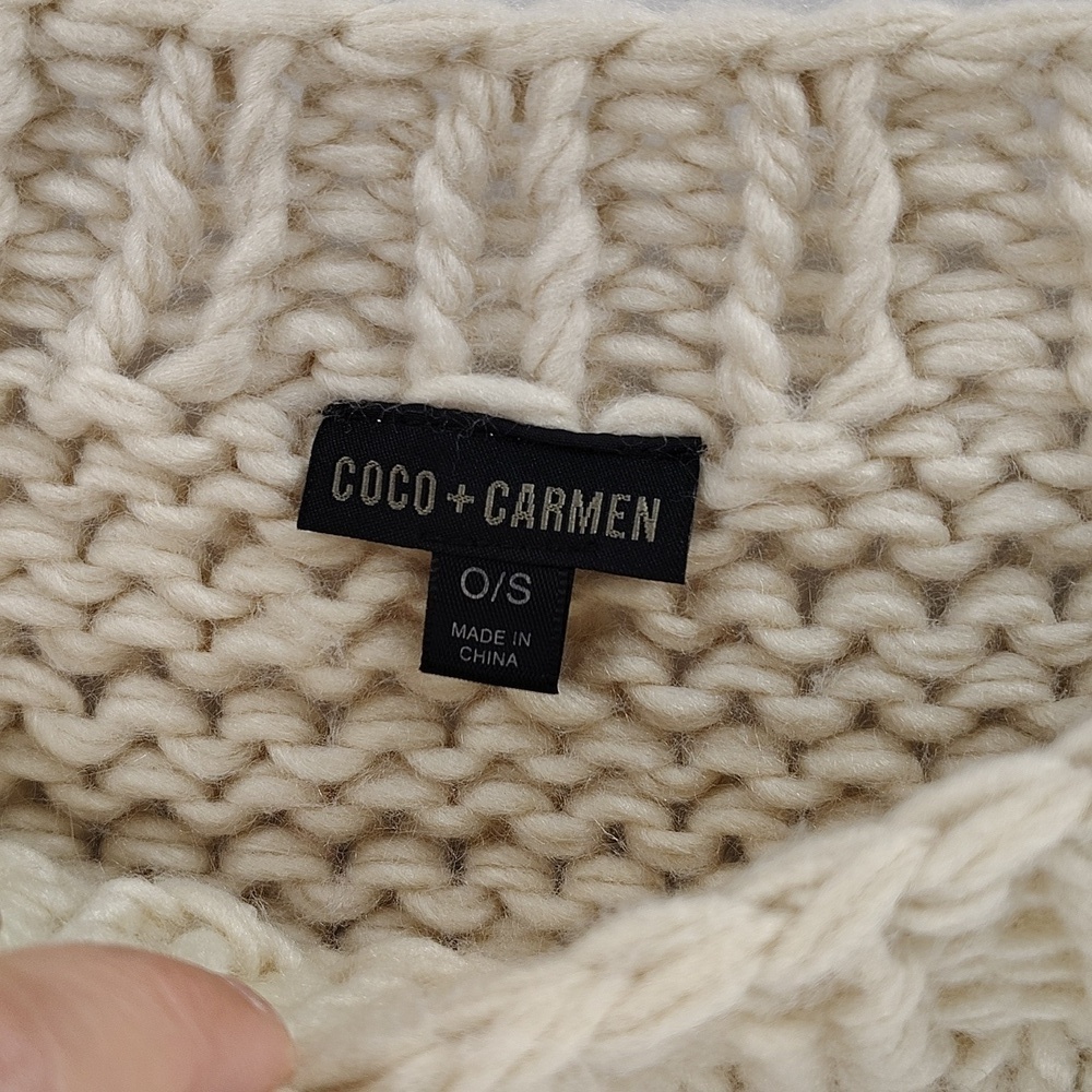 COCO + CARMEN poncho shrug OS Bohemian with fringe - Picture 3 of 6